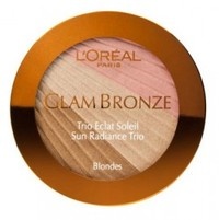 L`Oreal Пудра для лица компактная Glam Bronze Sun Radiance Trio, 11g.